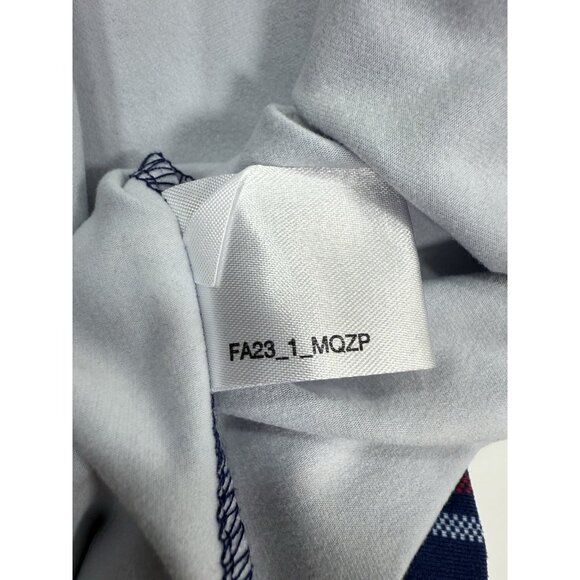 Rhoback Mens Q-Zip Pullover Performance Sz XL Plaid USA Flag Golf Athleisure - Picture 9 of 11